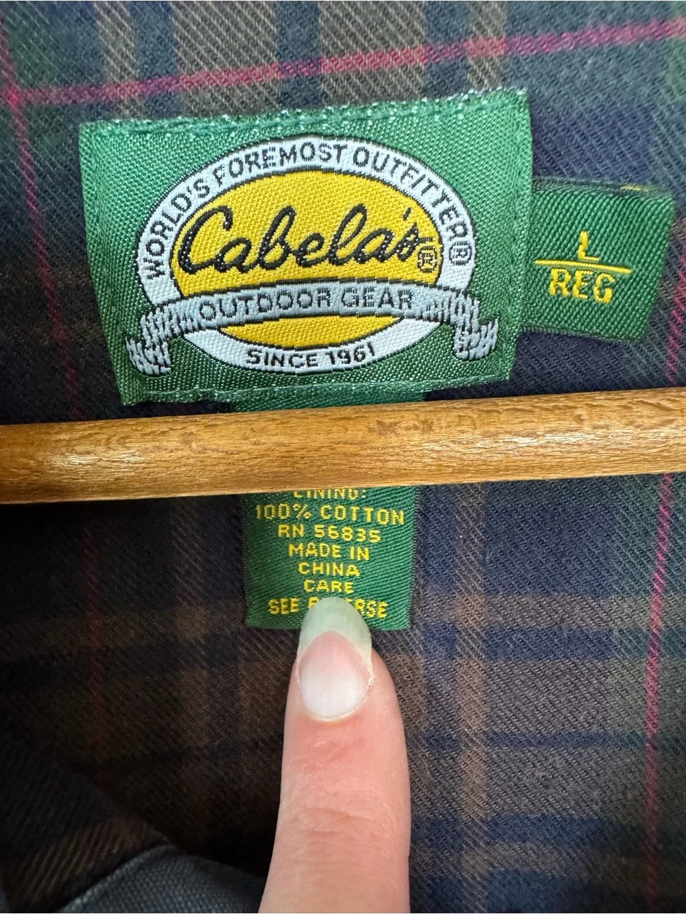 Cabela's Men's Dark Blue Flannel Lined Cotton Canvas Shirt Jacket Shacket Large
